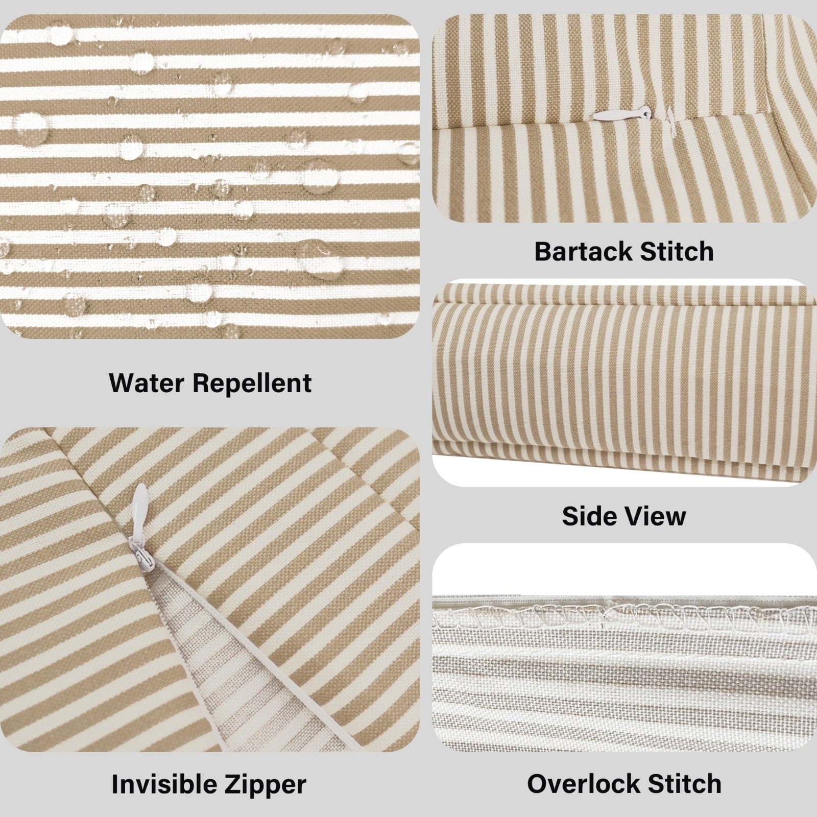 Rockin Cushions IKEA Outdoor Slipcovers IKEA Arholma Kuddarna, Beige Stripe Outdoor Slip Covers